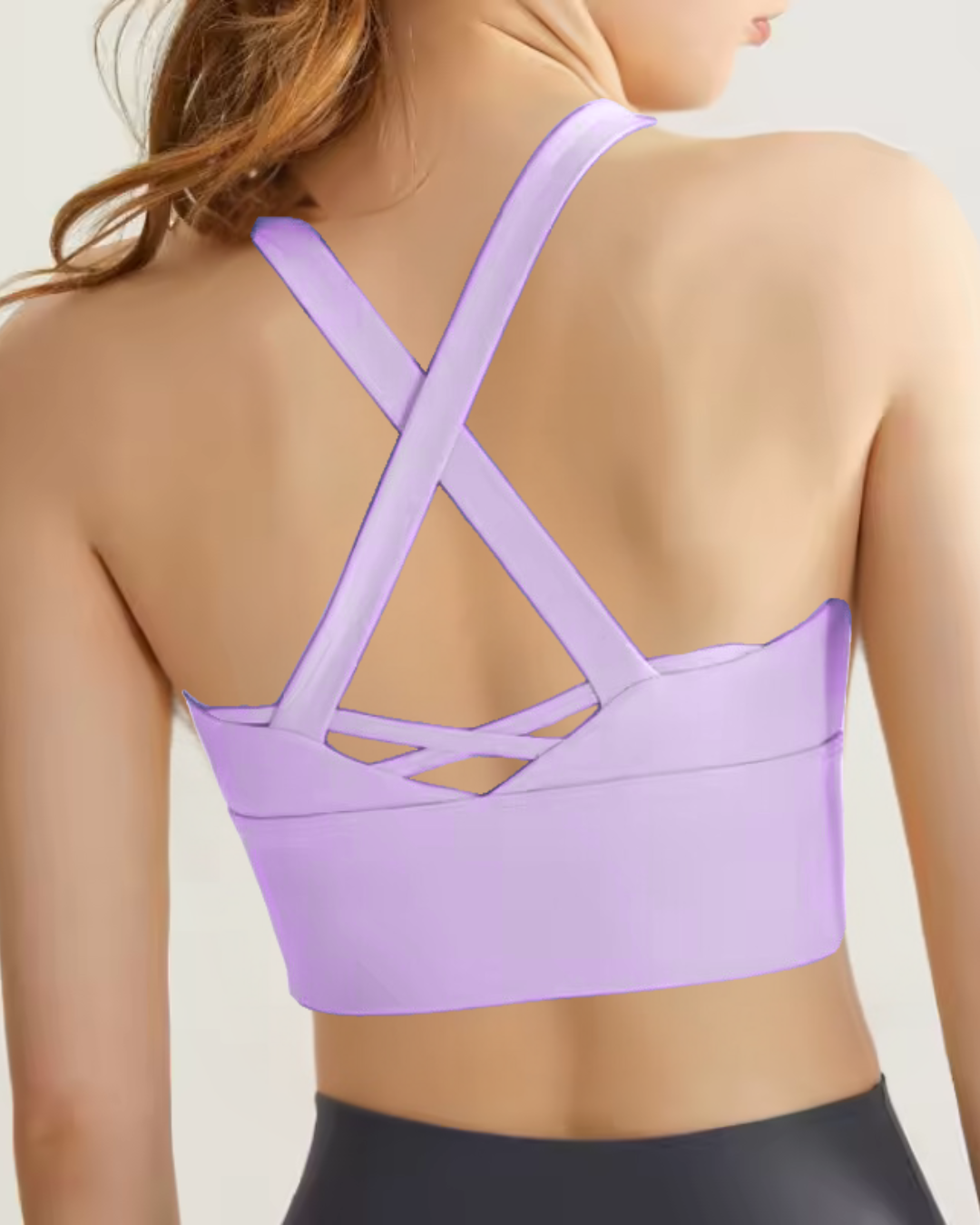 Ultimate Comfort Sports Bra with Sewn-In Cups - Elegant Off White